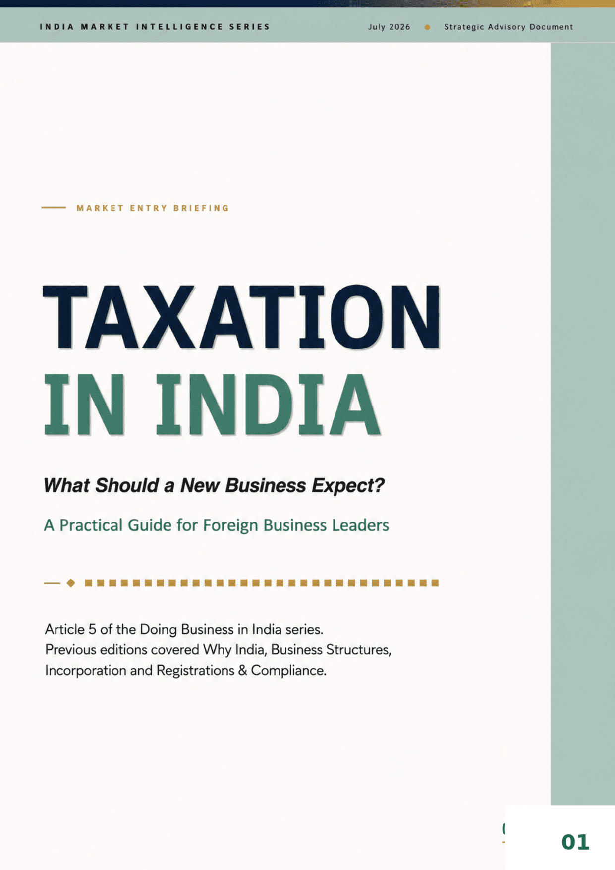 Taxation in India: What Should a New Business Expect? cover